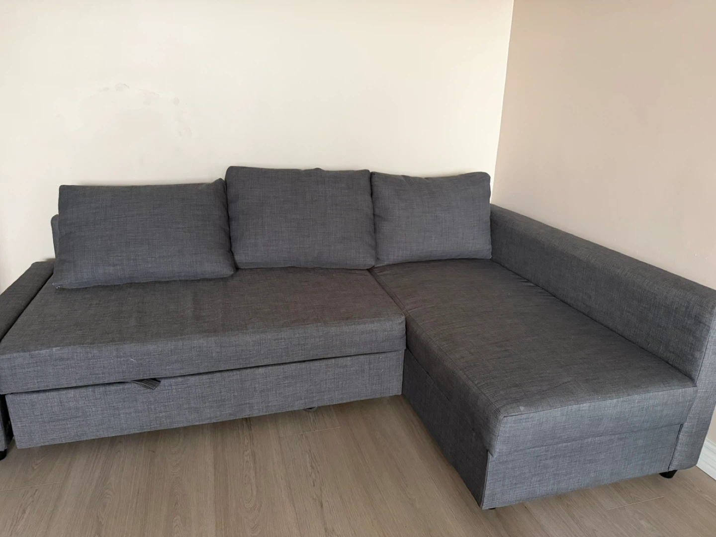 Grey Sectional Sofa with Storage