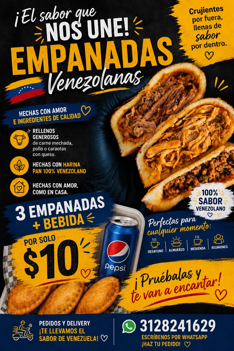 Venezuelan Empanadas with Drink Deal
