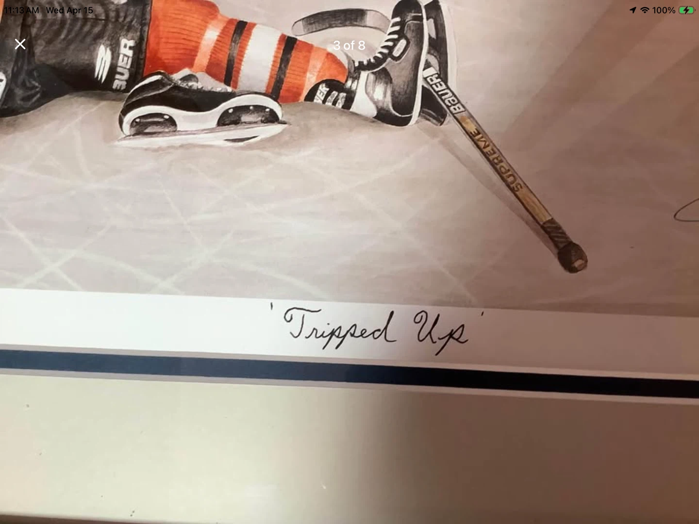 John Newby’s Vt Ltd Ed Lith Autographed by Eric & Brett Lindros🐞 - photo 3
