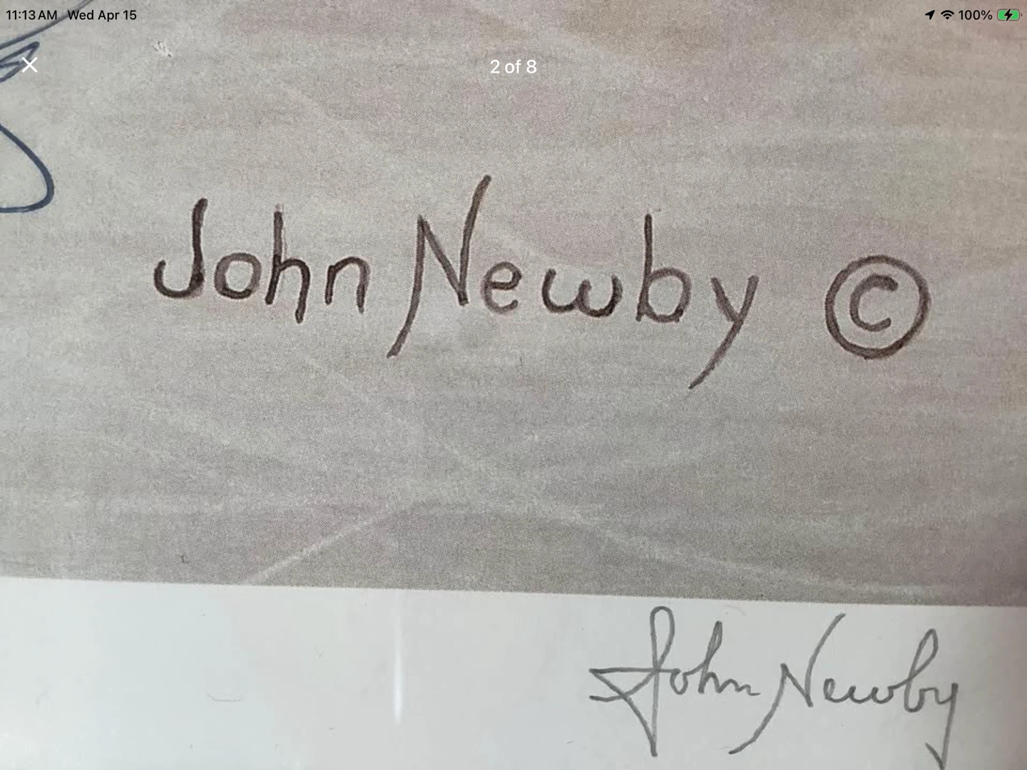 John Newby’s Vt Ltd Ed Lith Autographed by Eric & Brett Lindros🐞 - photo 2