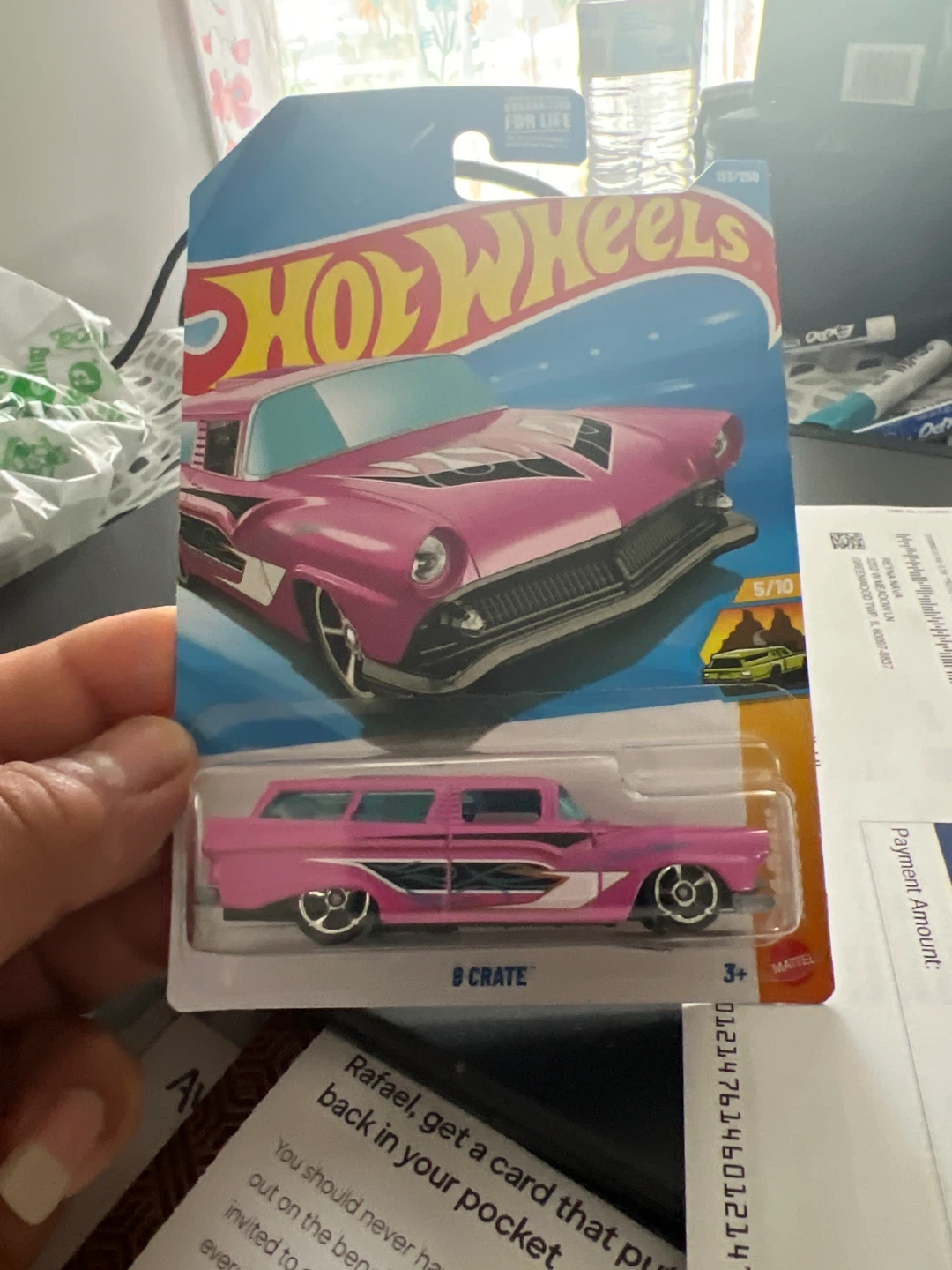 Hot Wheels 57 Chevy Wagon 8 Crate Wagon