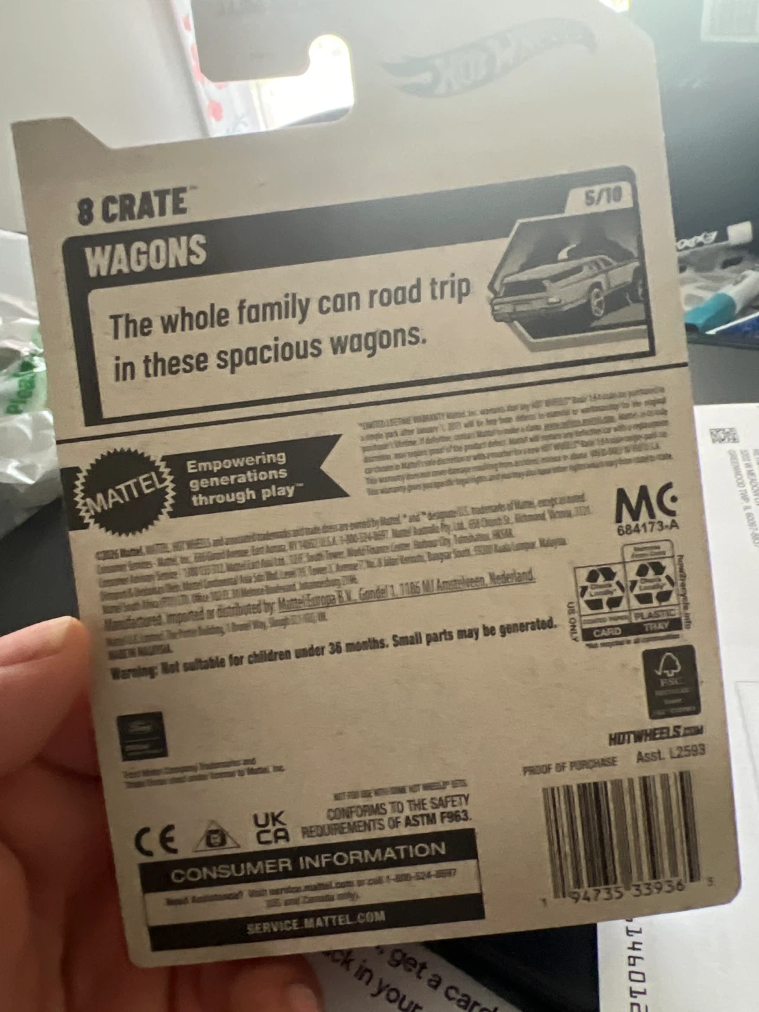 Hot Wheels 57 Chevy Wagon 8 Crate Wagon - photo 2