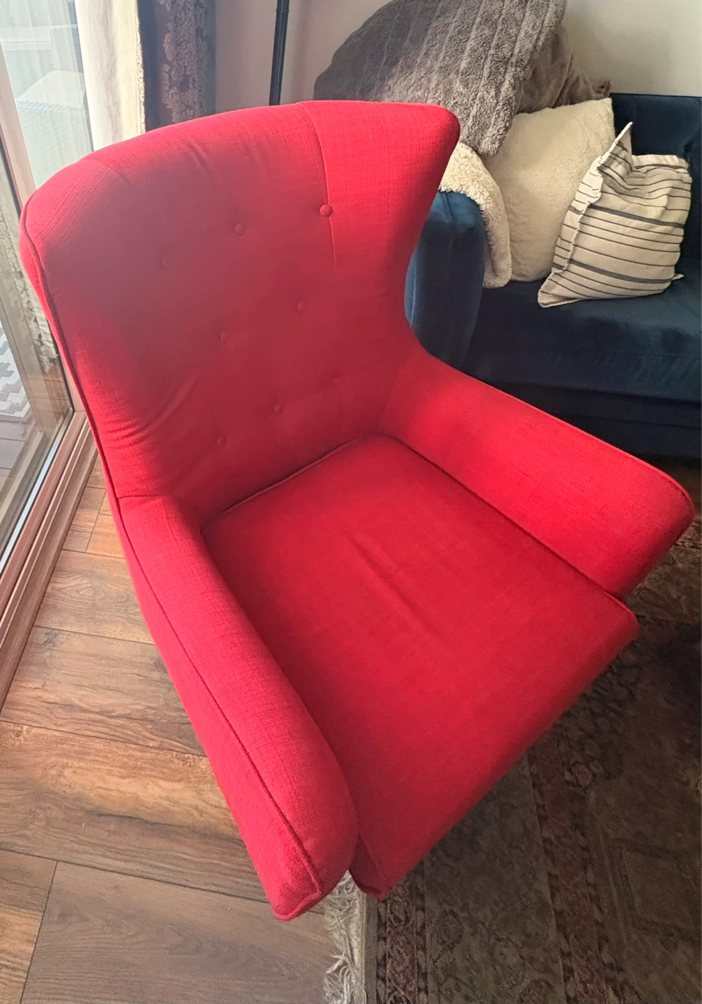 Structube Red Polo Accent Chair - photo 2