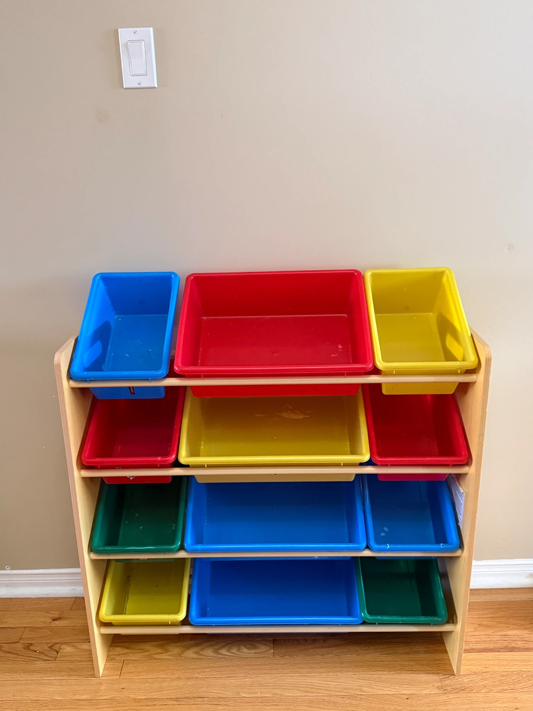 Kids Toy Organizer Shelf with Bins