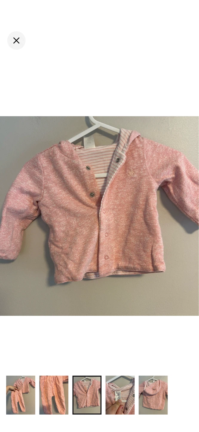 Baby Pink Hoodie & Pants Set 3-6 Months - photo 3