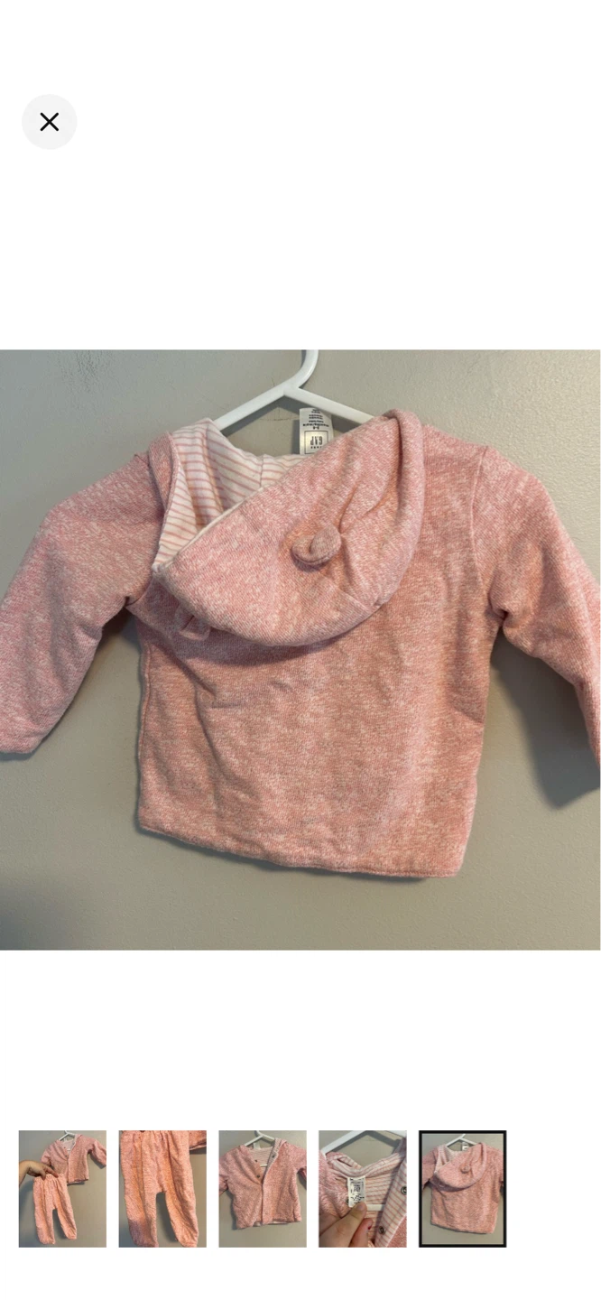 Baby Pink Hoodie & Pants Set 3-6 Months - photo 5