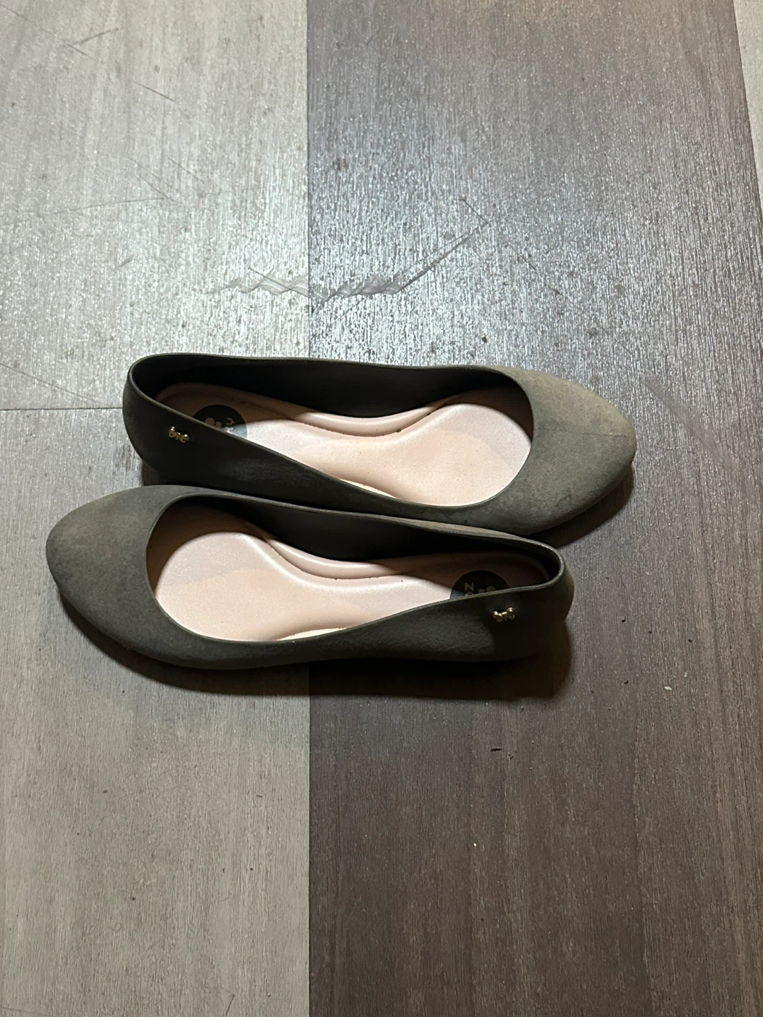ZOMU Grey Ballet Flats - Size 8 - photo 5