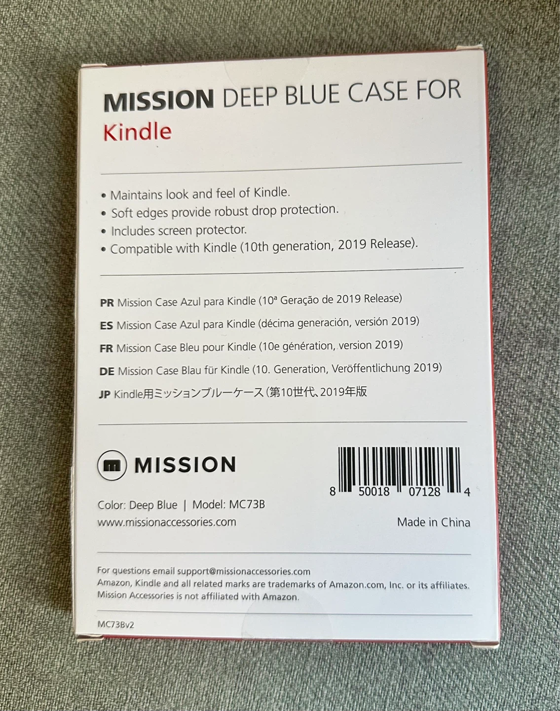 BNIB Mission Deep Blue Case for Kindle (10th Gen) - photo 2