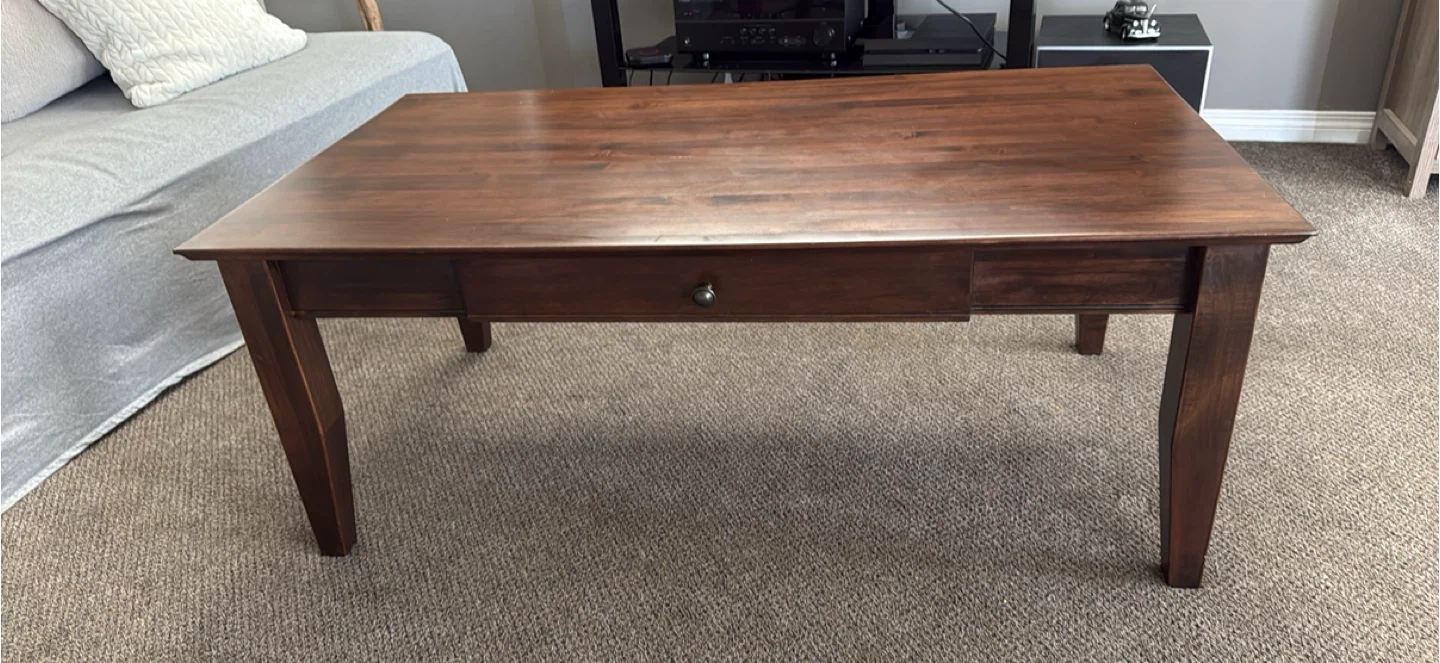 Wooden Coffee table with Drawer
