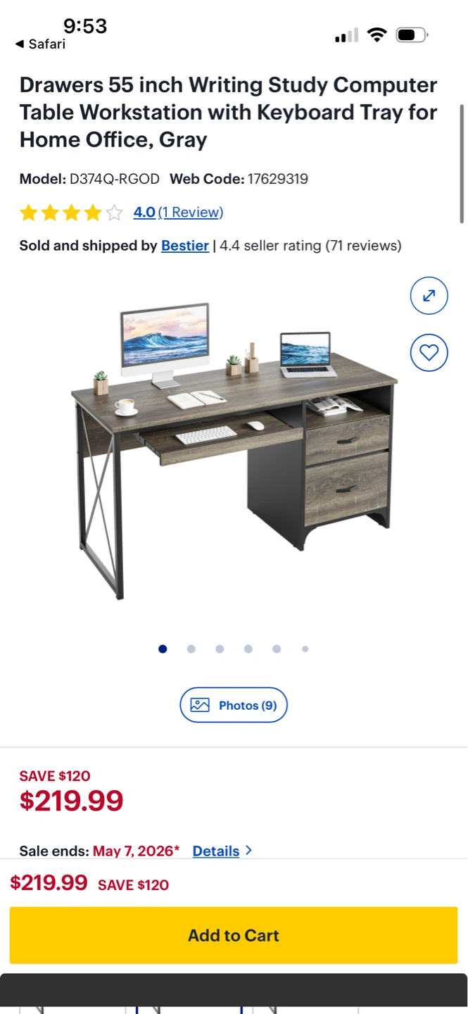 Computer desk - photo 3