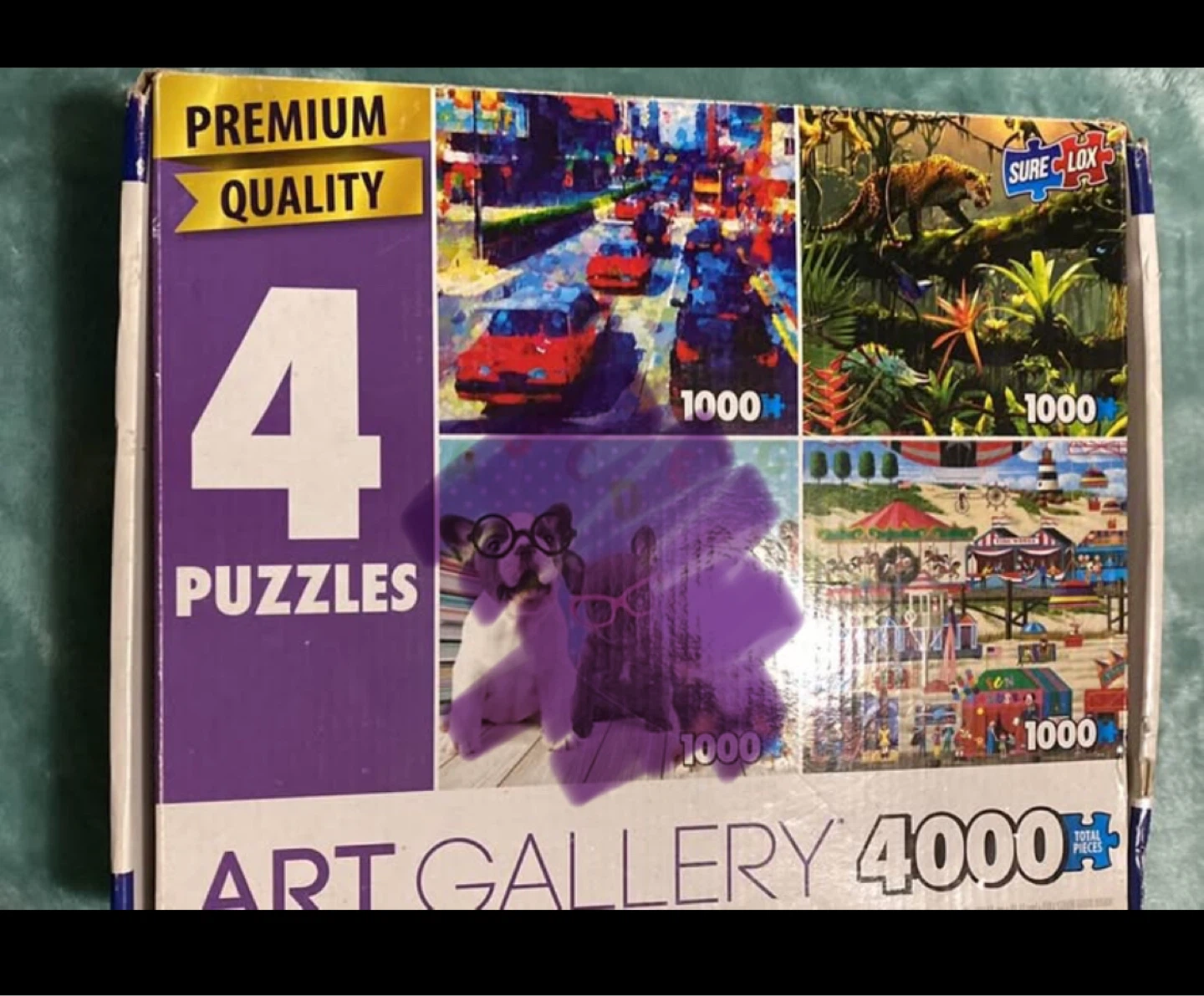 Sure Lox Art Gallery 4-Puzzle Set (Only 3 puzzles included) - $2