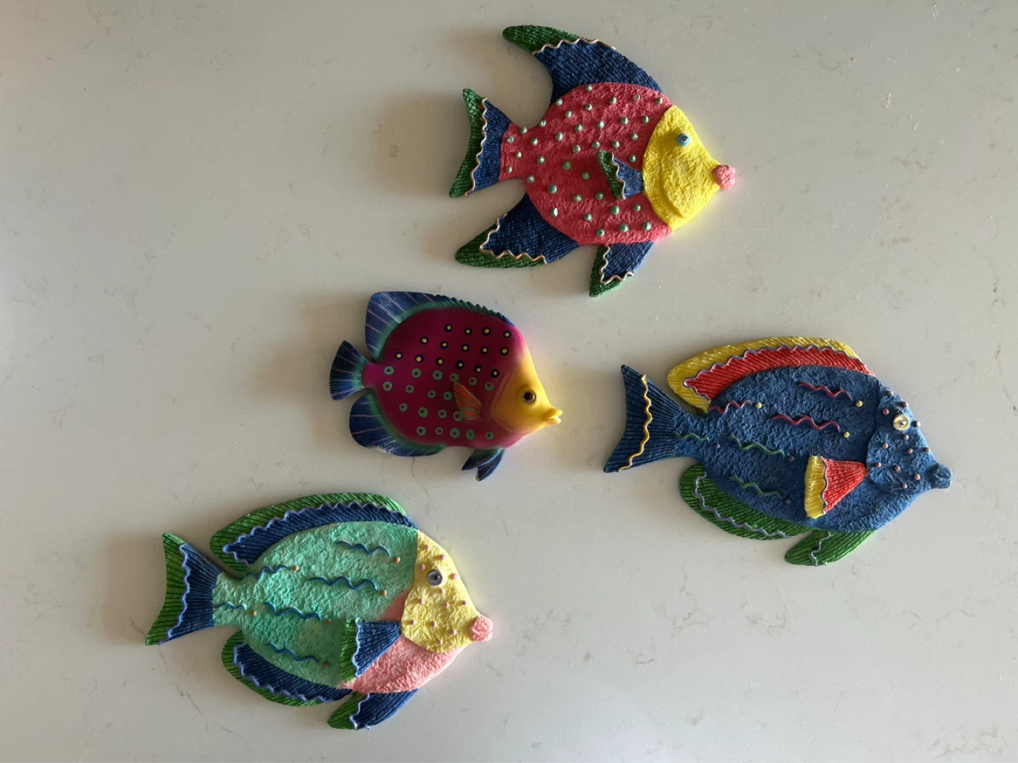 Colorful Tropical Fish Wall Art – Set of 4
