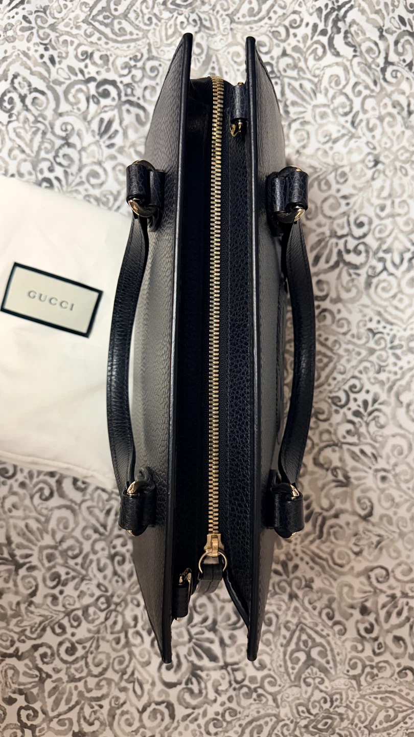 Gucci Black Leather Tote Bag - photo 2