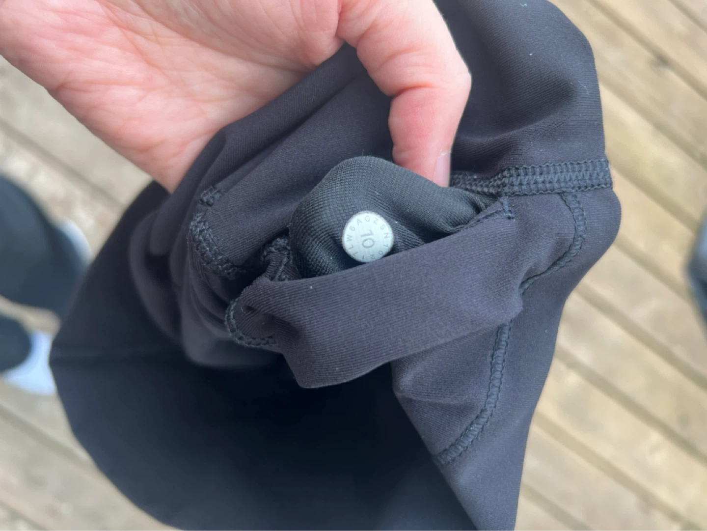 Lululemon Black Crop Leggings Size 10 - photo 3