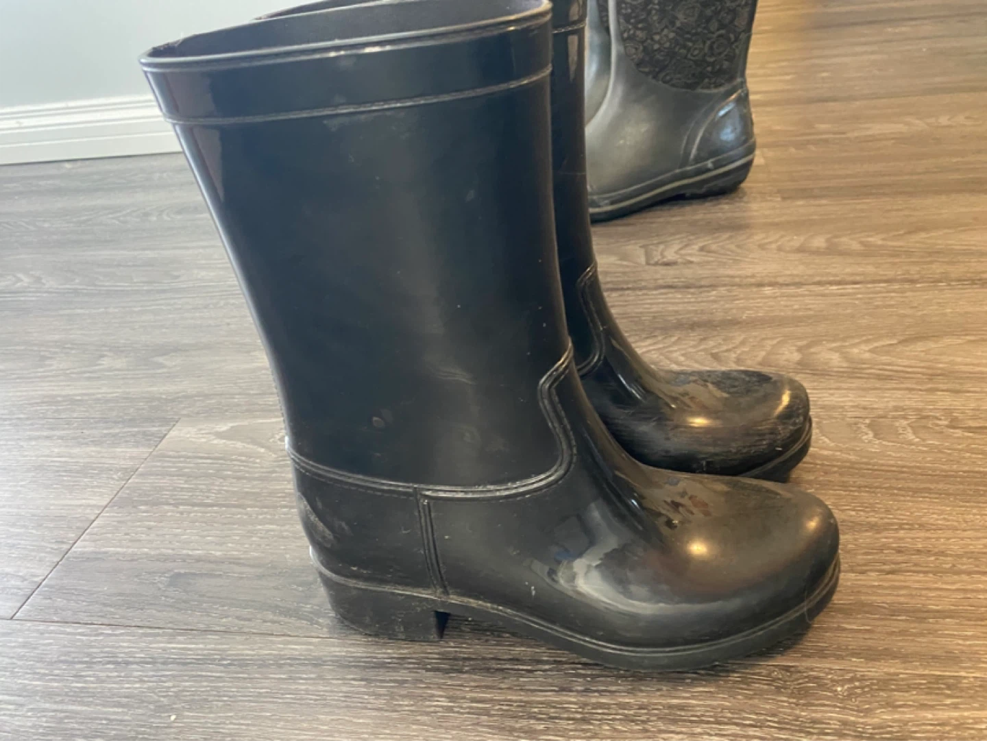 Black Rain Boots - photo 2