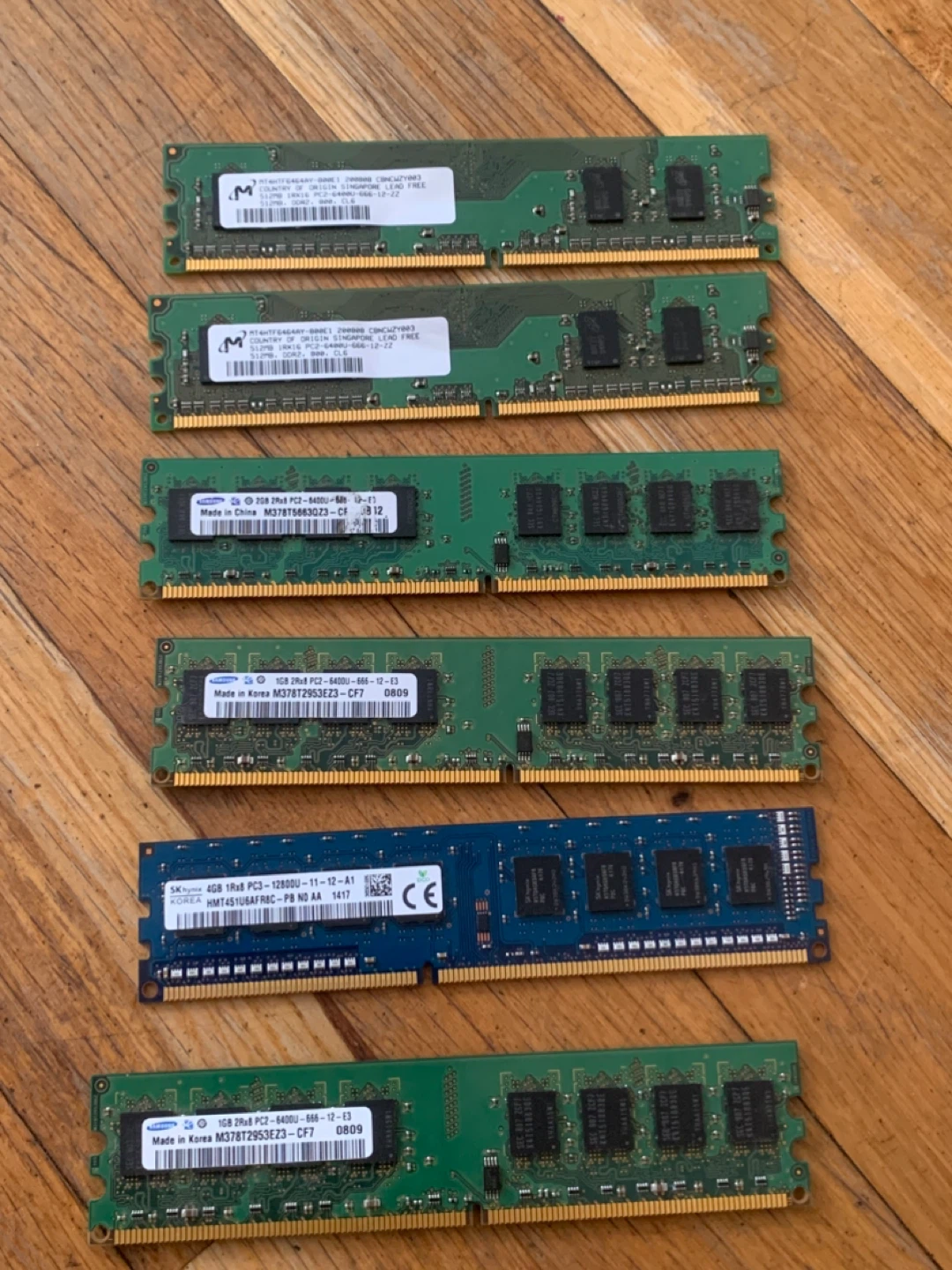 Samsung & SK Hynix RAM Modules - Assorted Sizes