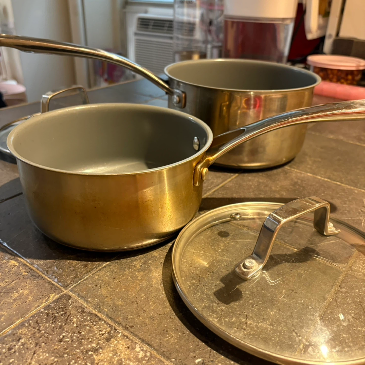 Martha Stewart 2 x Ceramic Nonstick Covered Saucepan - photo 3