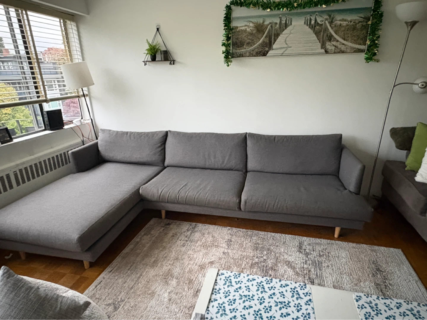 Article Burrard 112” Left Sectional – Gray - photo 3