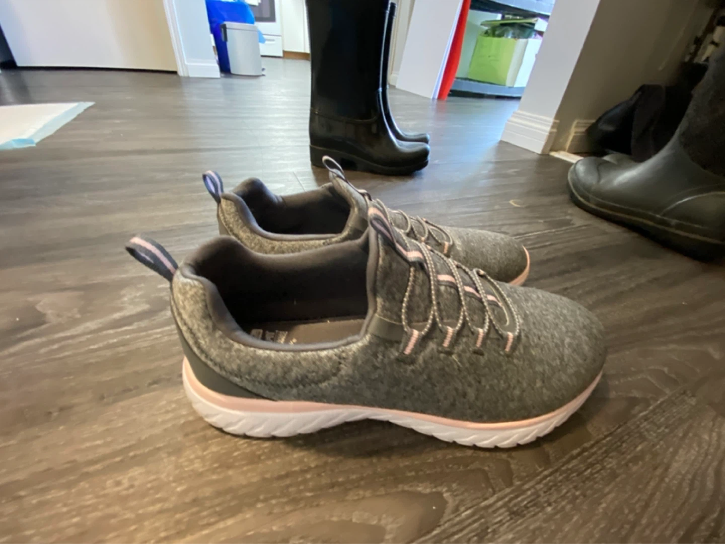 Athletic Women's Grey Slip-on Sneakers