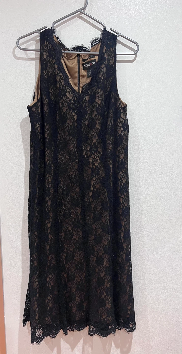 Style & Co. Black Lace Dress, Size 12