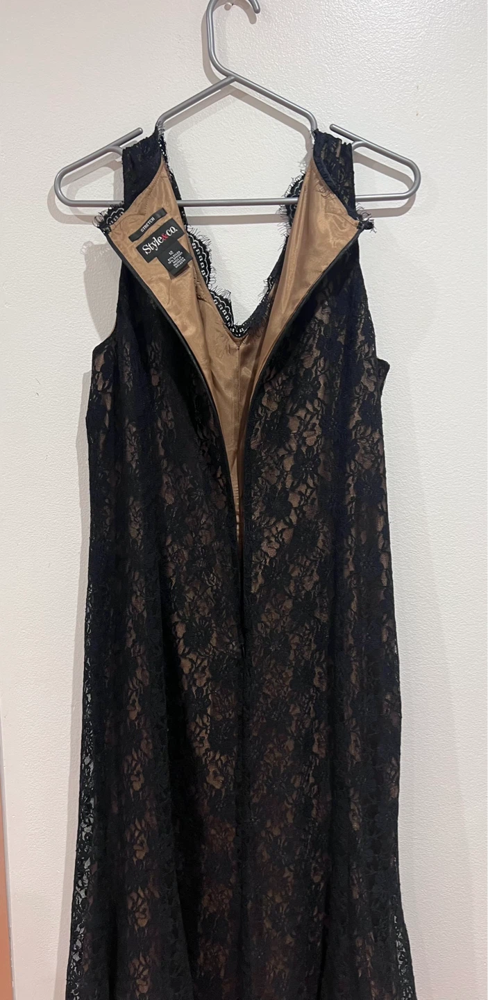 Style & Co. Black Lace Dress, Size 12 - photo 4