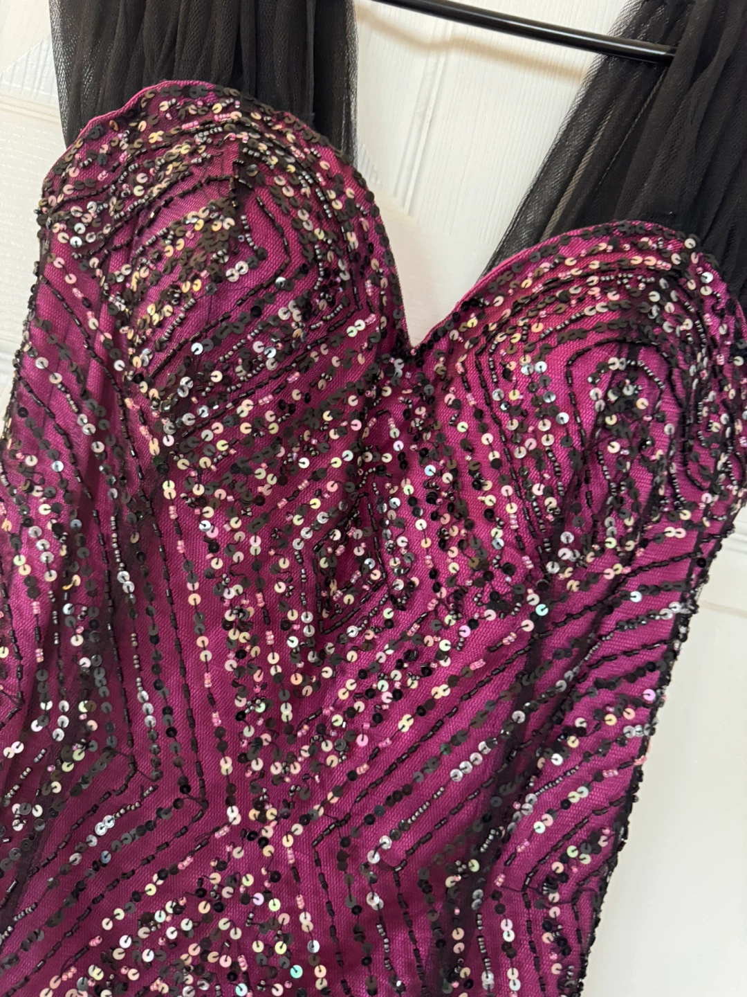 Sequin Strapless Mermaid Prom Dress - photo 2