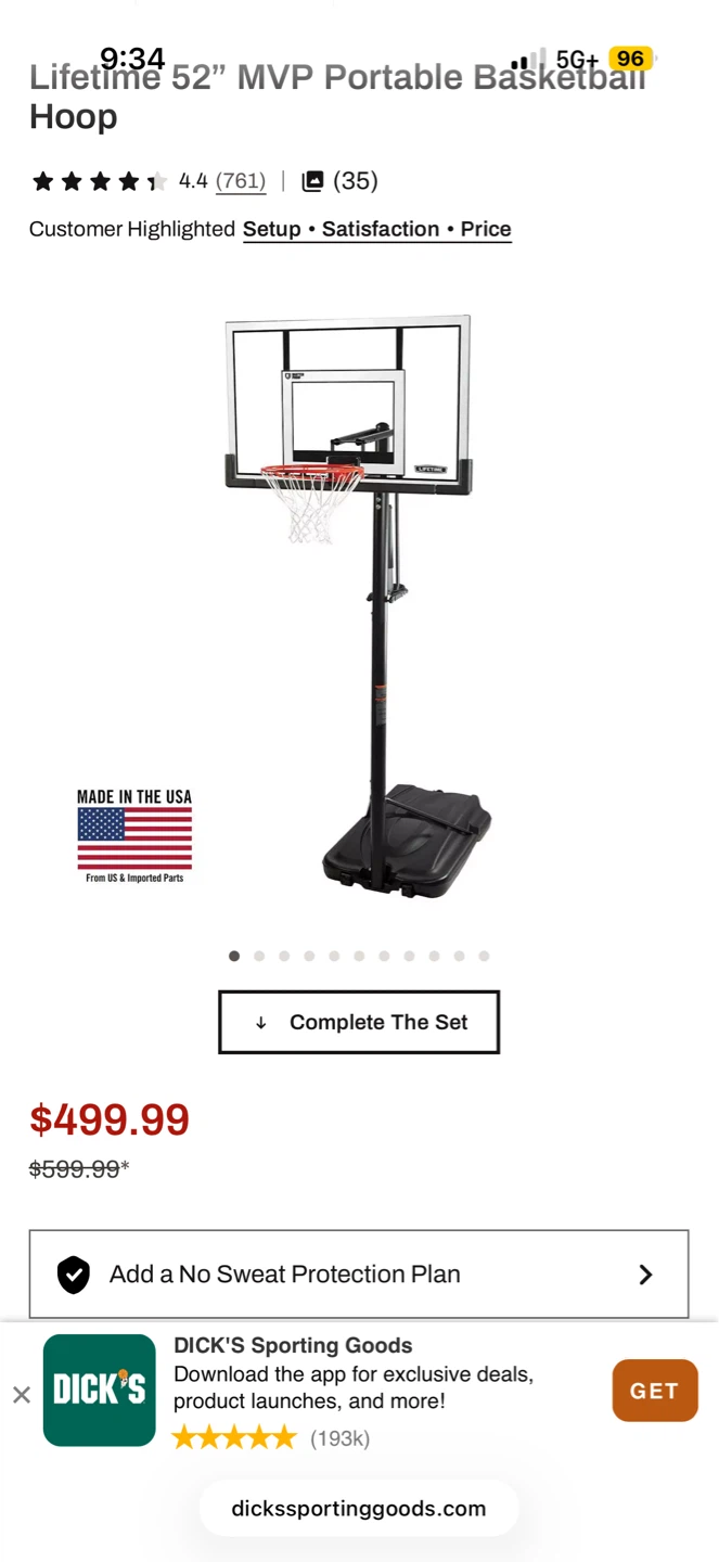 Lifetime Adjustable Portable Basketball Hoop - photo 5