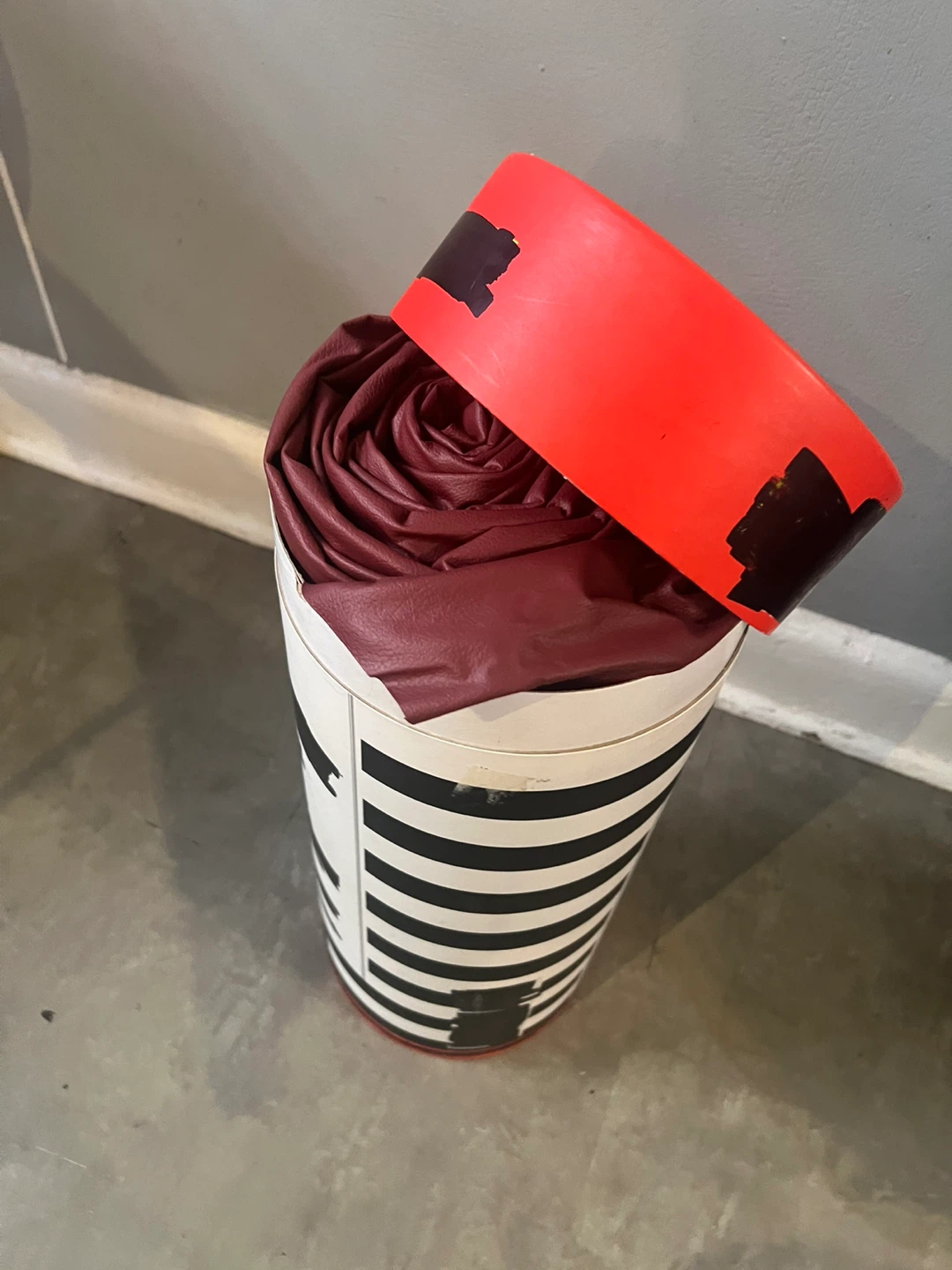 Maroon 4 1/2 ‘ x 11 ‘ vinyl strip. - photo 5