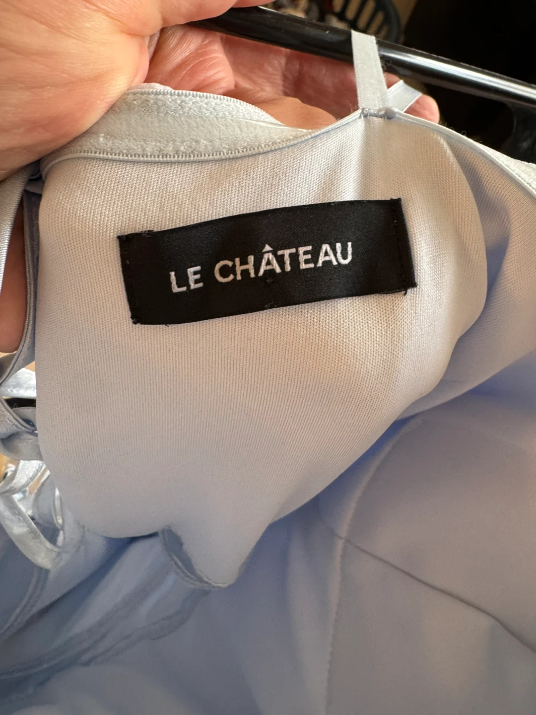Le Château Light Blue Ruffle Dress - photo 4