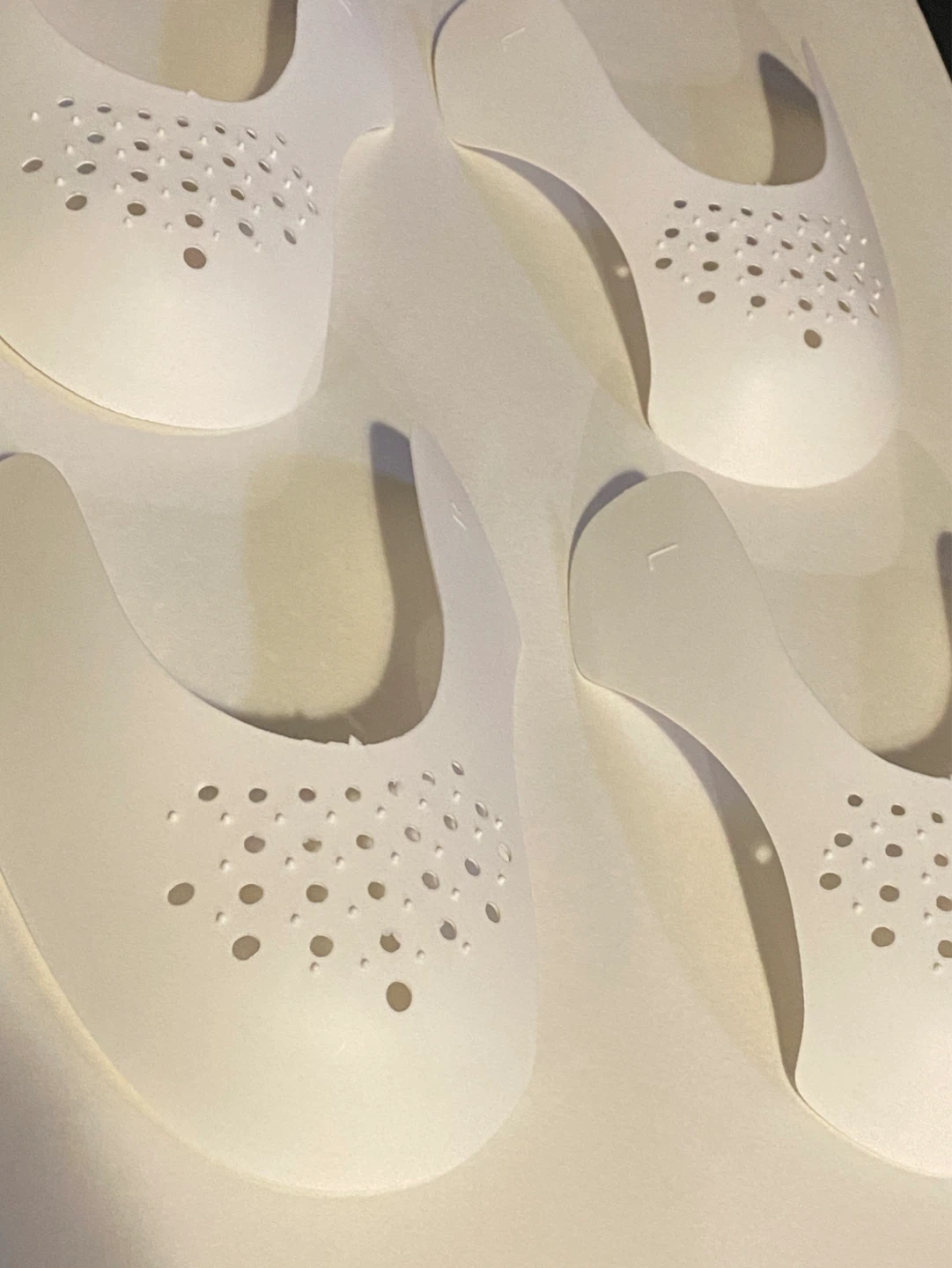 4x White Shoe Shields for Sneakers