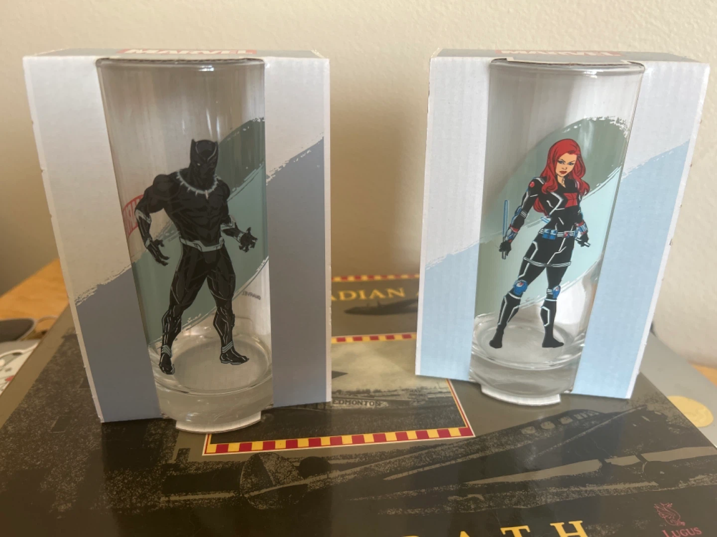 Black Panther & Black Widow Glasses 2/1$