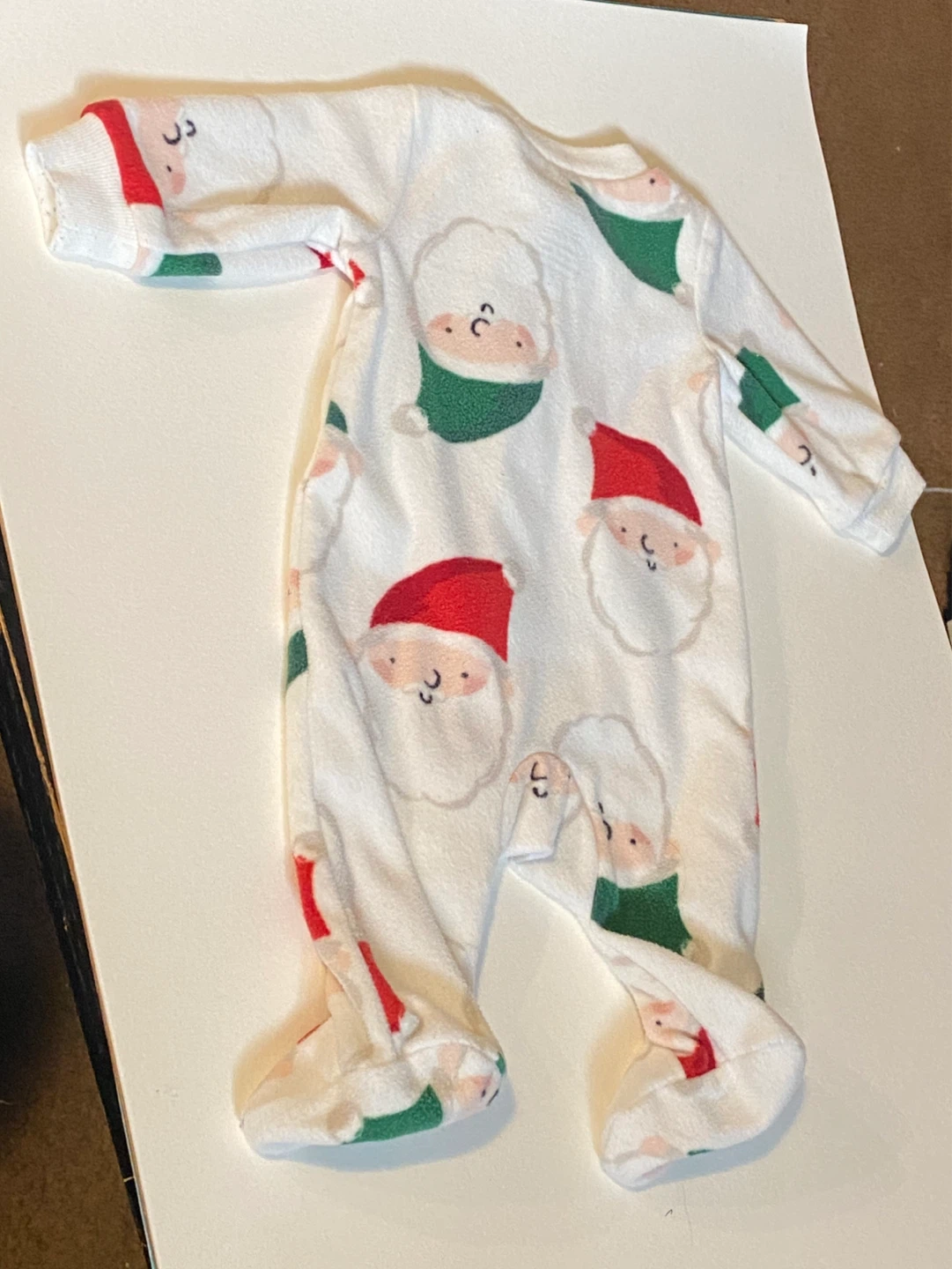 Carters Newborn Santa Fleece Footie Pajamas - photo 2