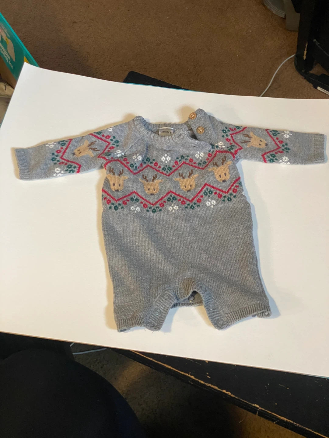 Carters Newborn Santa Fleece Footie Pajamas - photo 4