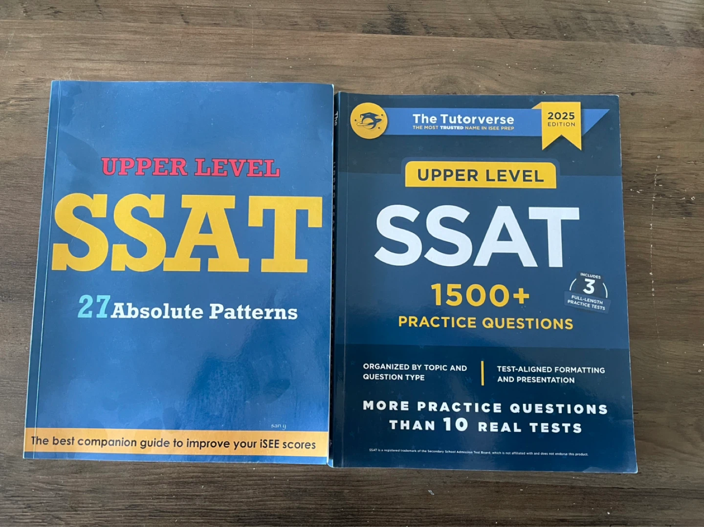 Upper Level SSAT Prep Books - Tutorverse