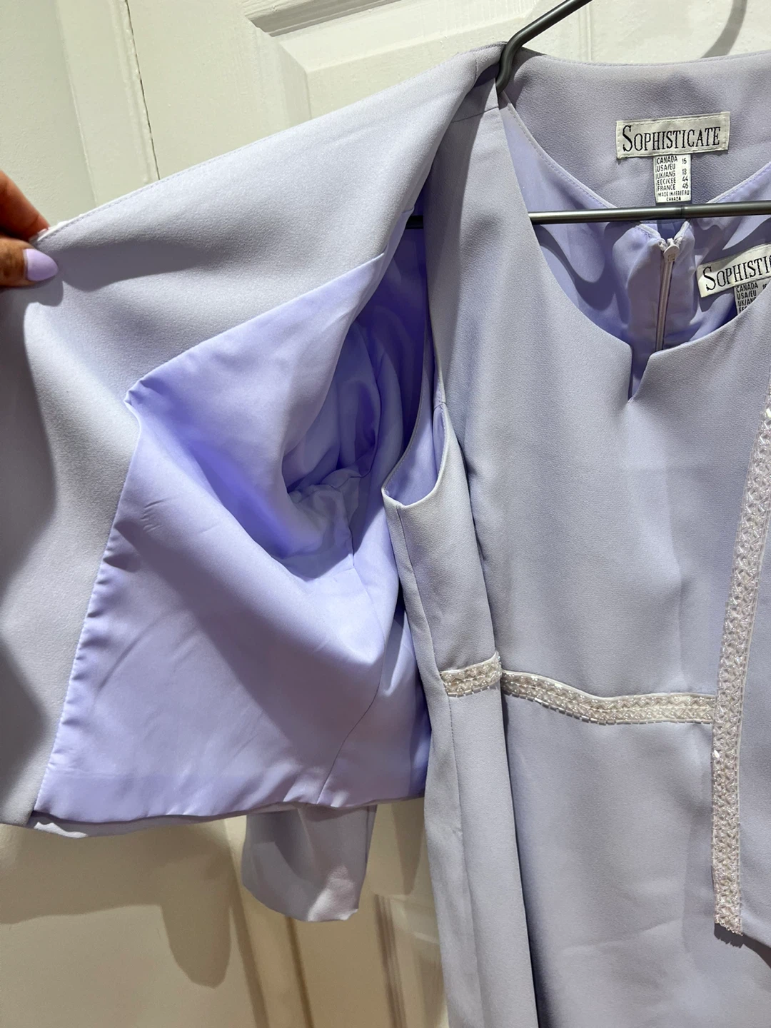 Lavender Suit Dress Size 16 - photo 5