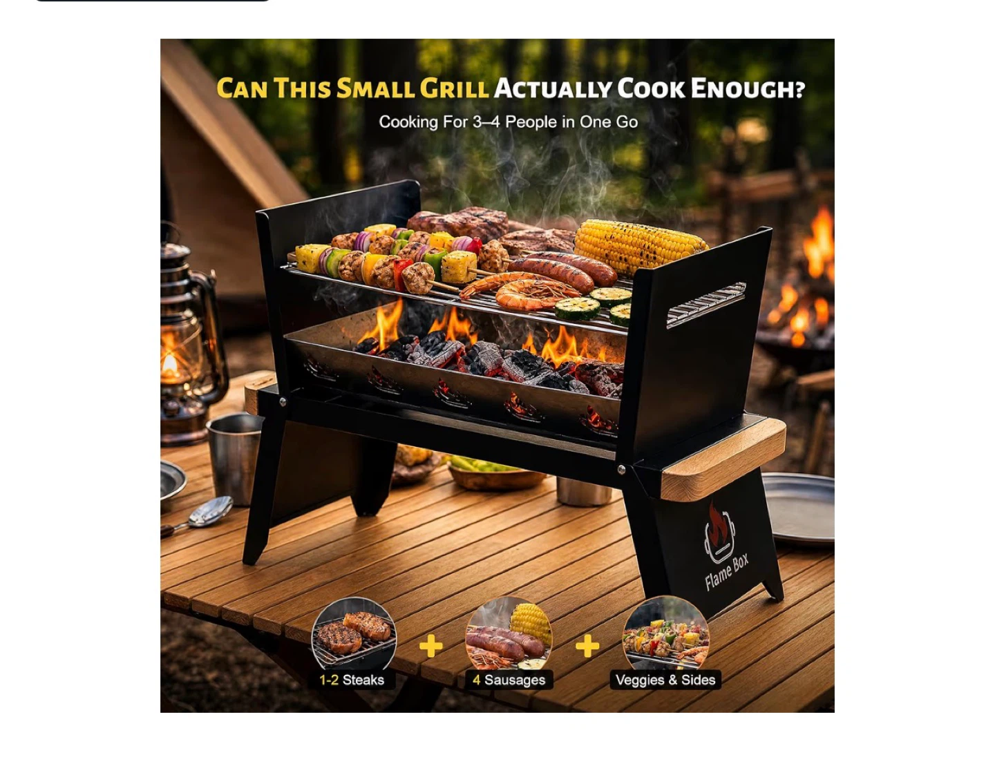 Flame Box Portable Charcoal Grill - photo 2