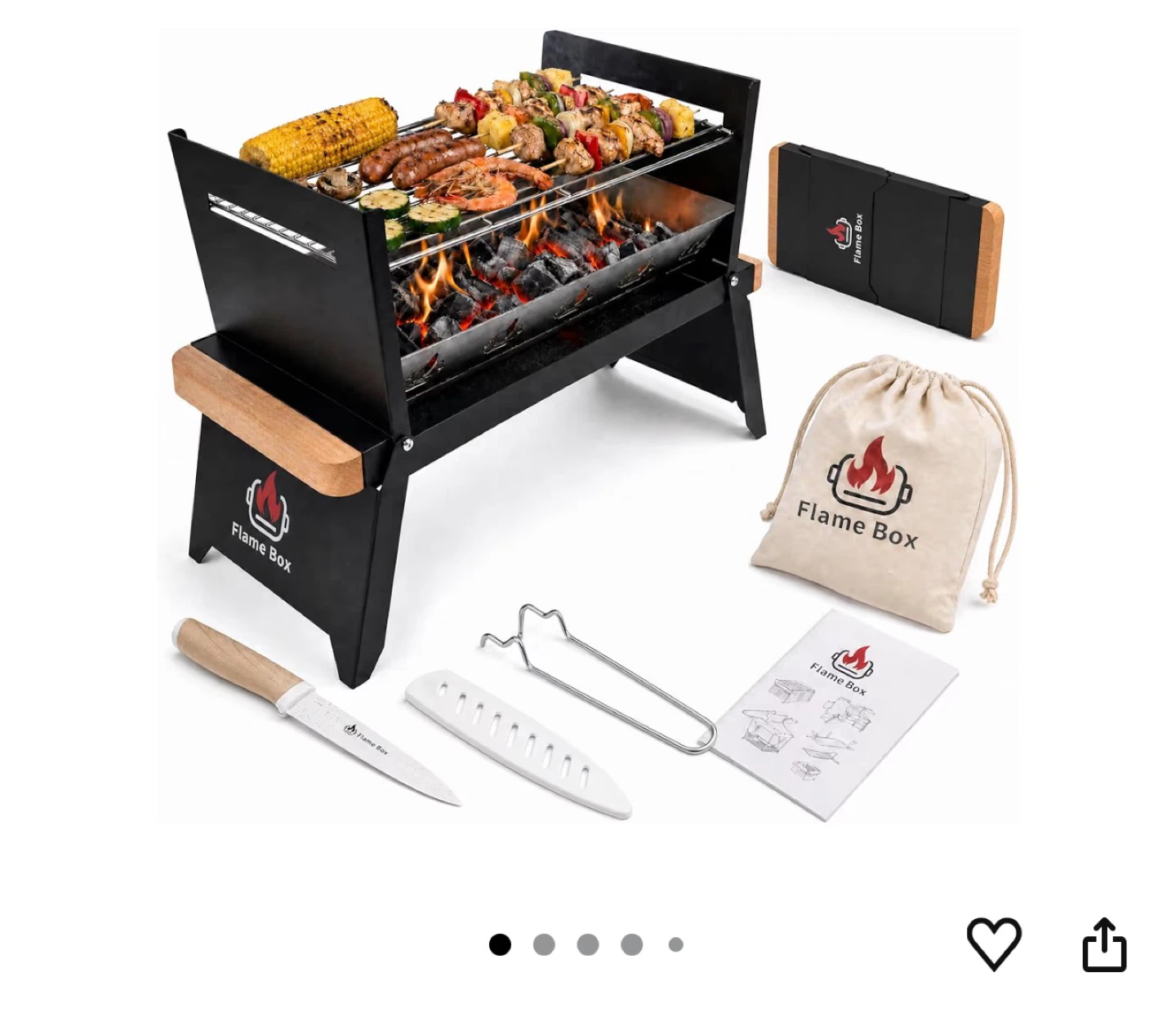 Flame Box Portable Charcoal Grill