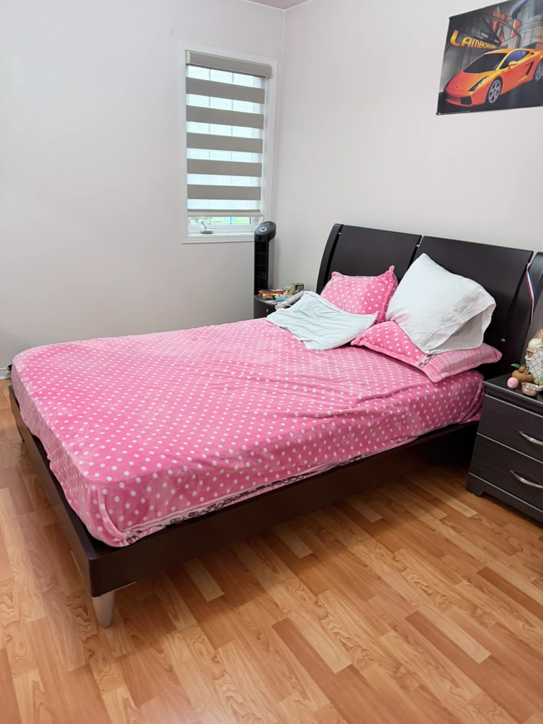 Double Size Bed Frame - Dark Brown - photo 2