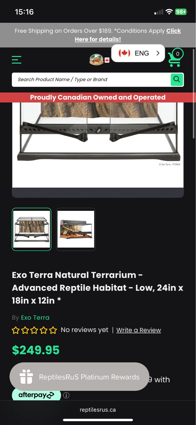 Exo Terra Terrarium - 24 x 18 x 12 in - photo 2