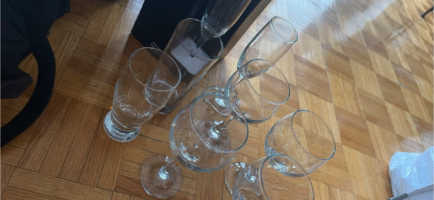 Set of 8 Assorted Glassware