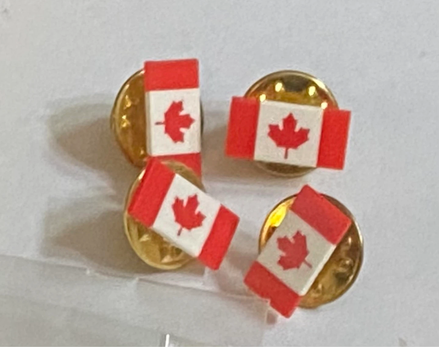 Set of 4 Canada Flag Lapel Pins