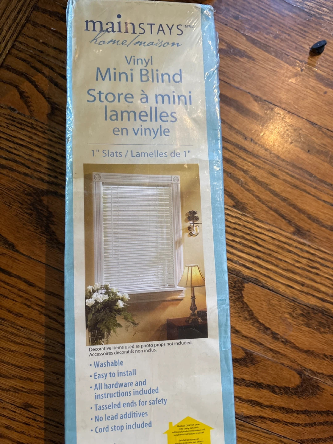 Mainstays Vinyl Mini Blind White 35.5" W x 90" L