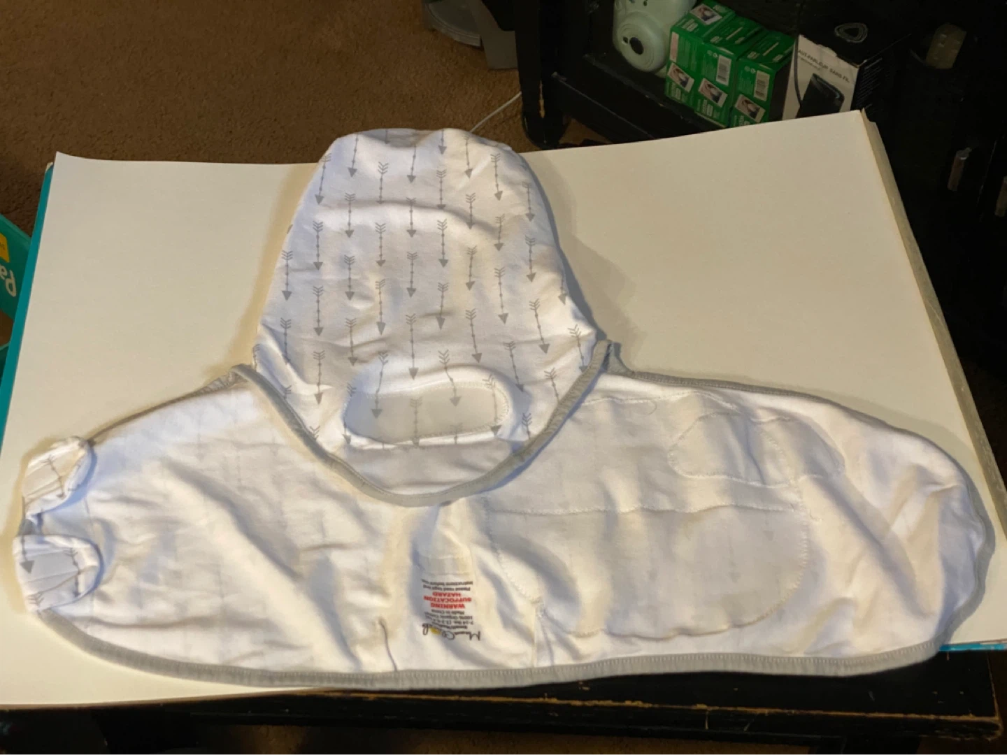 Mama Cheetahs Swaddle Organic Cotton White Arrow - $2 for BOTH