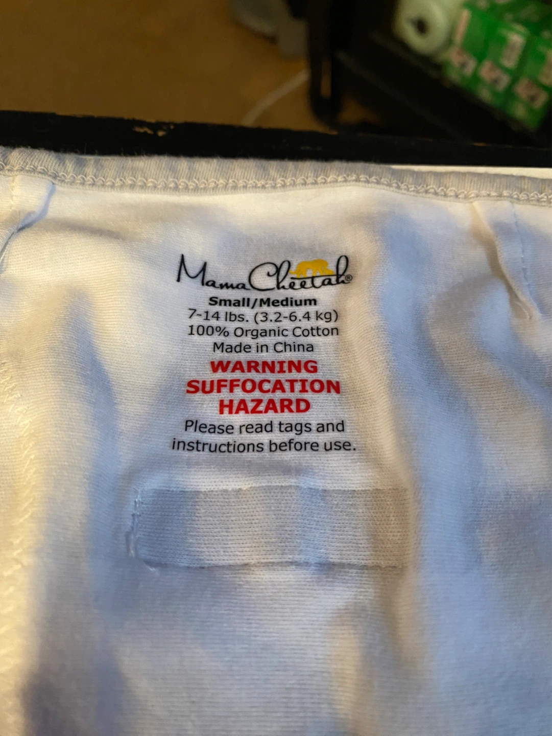 Mama Cheetahs Swaddle Organic Cotton White Arrow - $2 for BOTH - photo 5