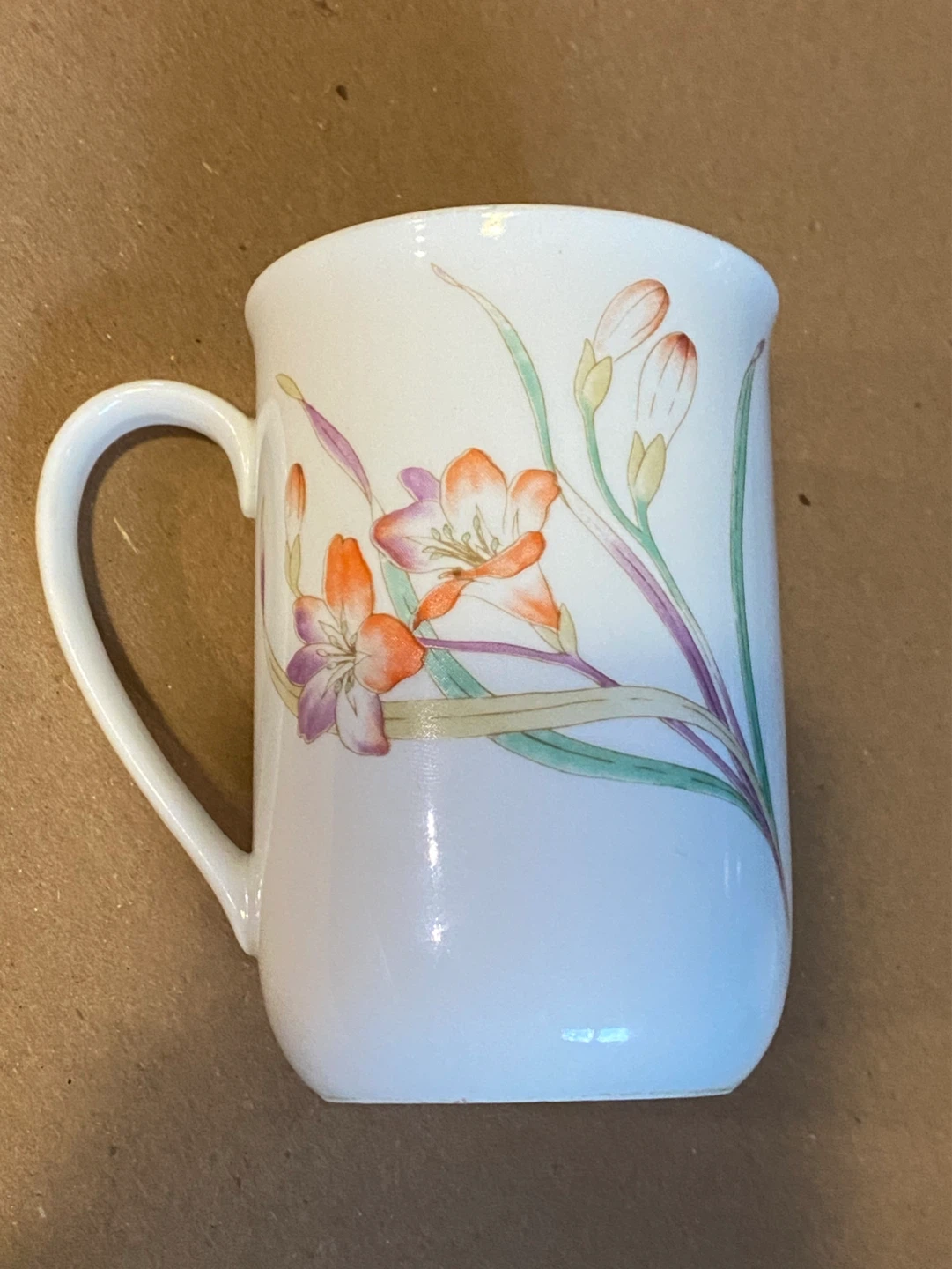 Nature's Gold Floral Mug