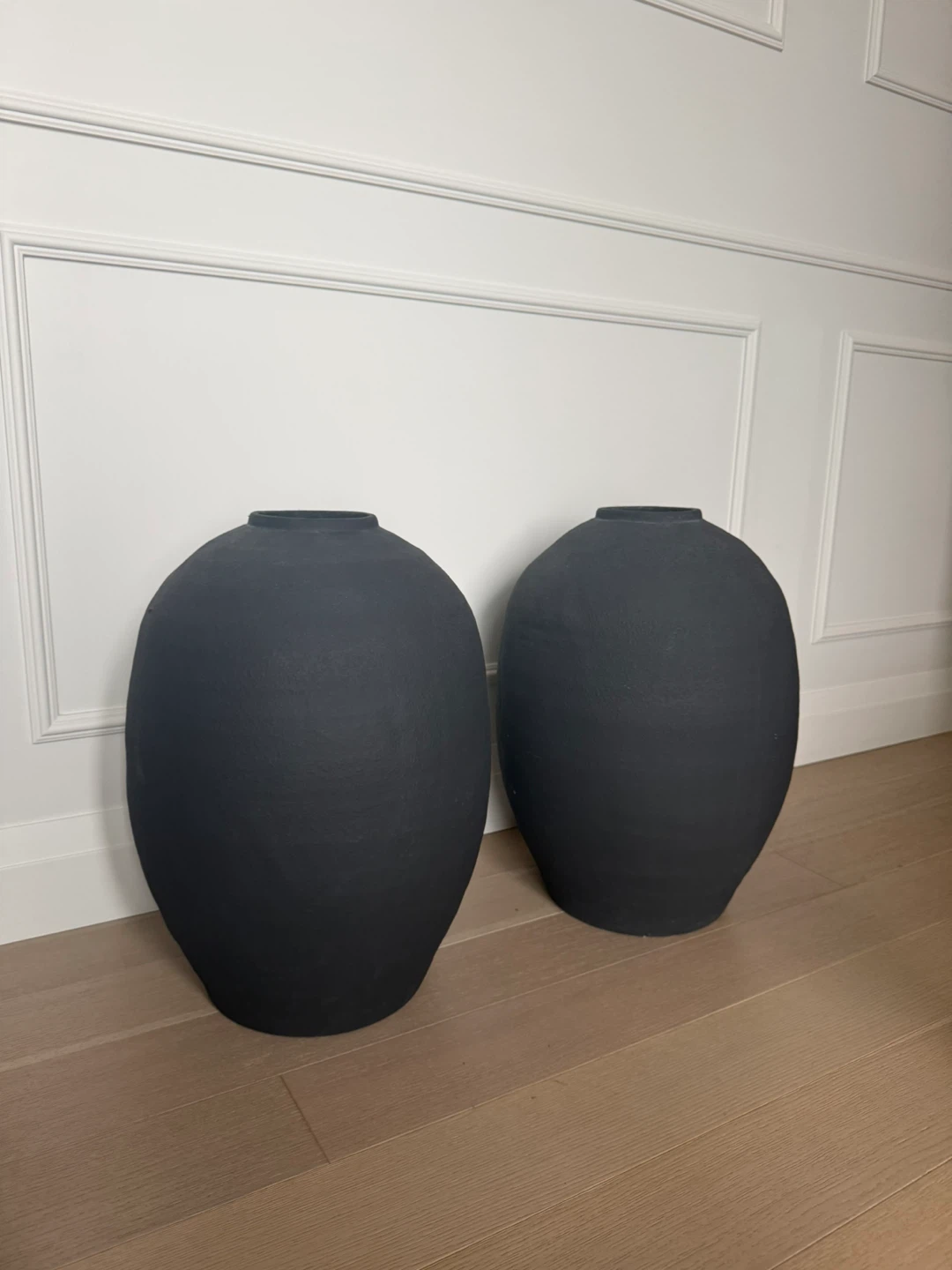 Urban Barn Black  Vases - $80 each