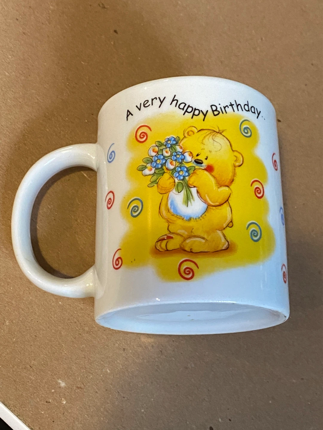 Happy Birthday Teddy Bear Mug