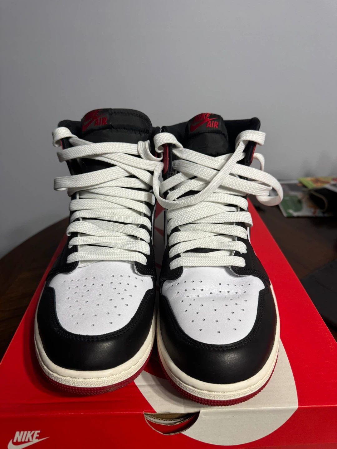 Air Jordan 1 High OG Black Toe Reimagined Size 13 - photo 2
