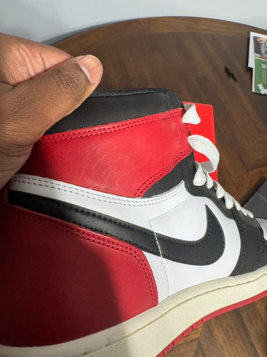 Air Jordan 1 High OG Black Toe Reimagined Size 13 - photo 5