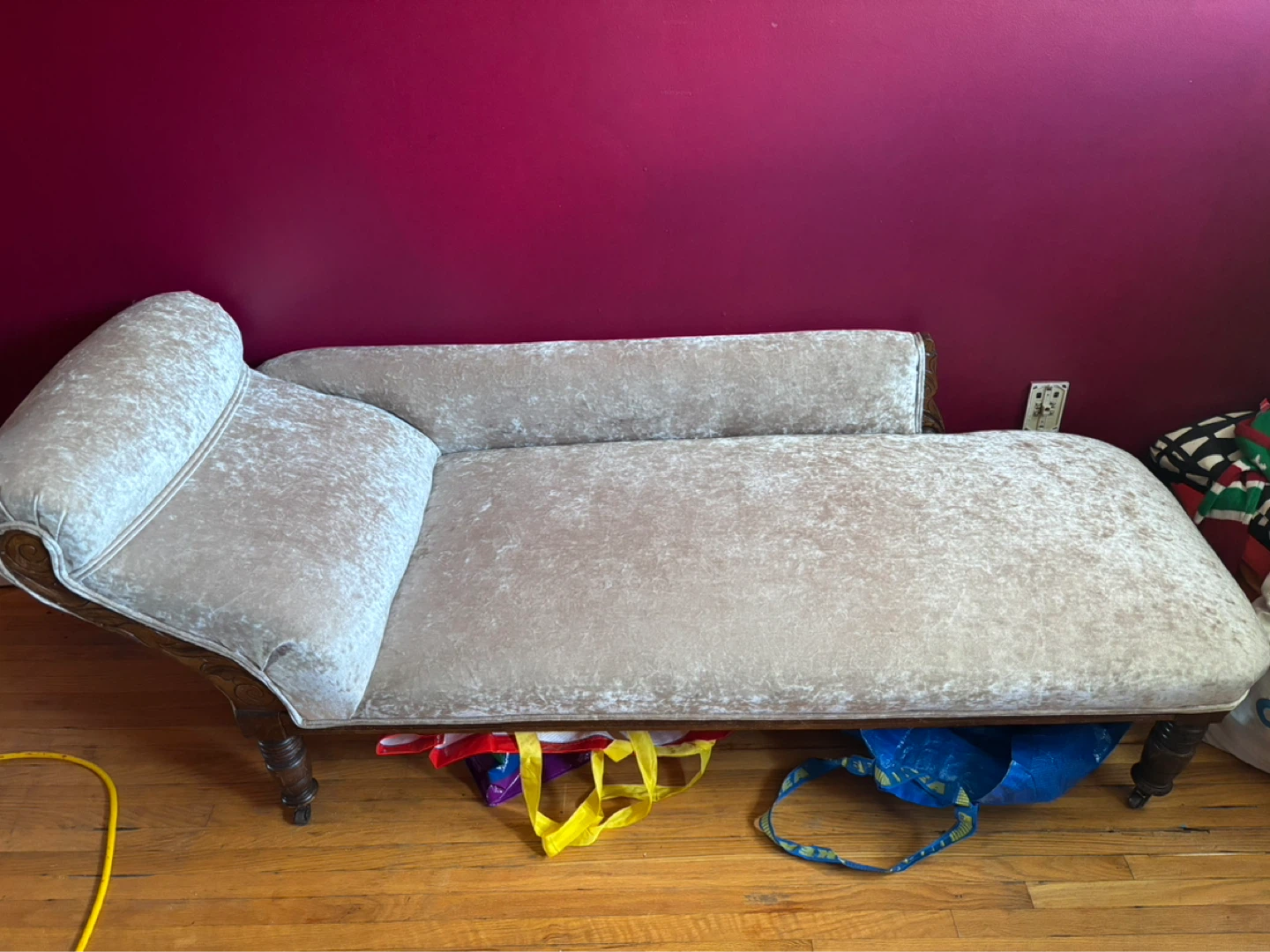 Velvet Chaise Lounge